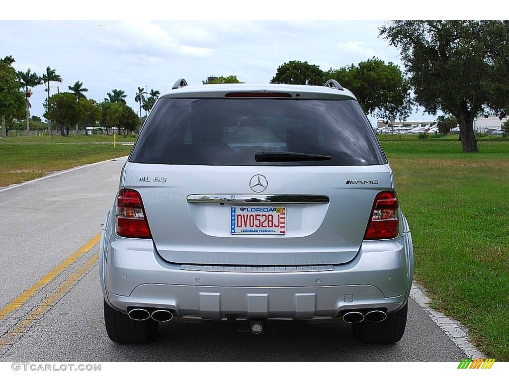 2007 ML 63 AMG 4Matic - Iridium Silver Metallic / Black photo #10