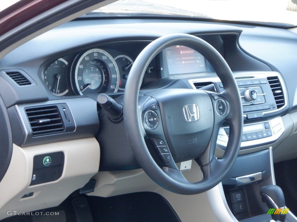 2014 Accord LX Sedan - Basque Red Pearl II / Ivory photo #11