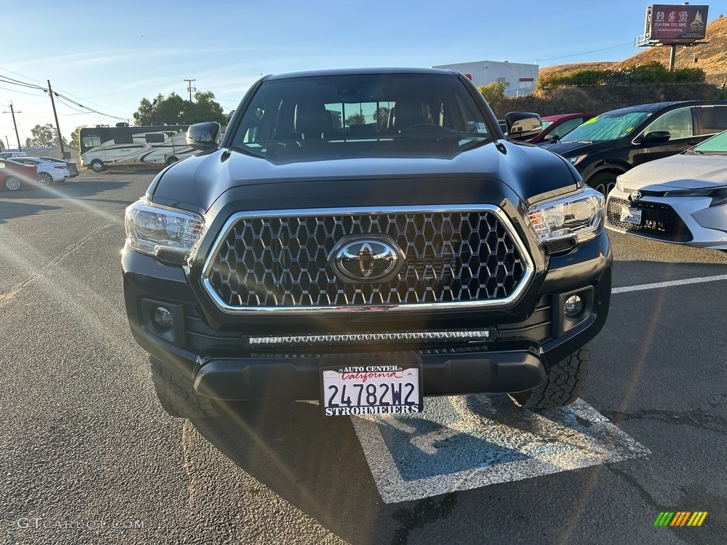 2019 Tacoma TRD Off-Road Double Cab 4x4 - Midnight Black Metallic / Black photo #2