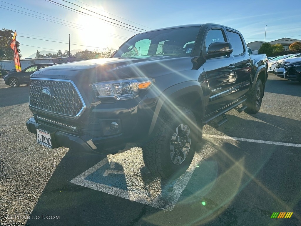 2019 Tacoma TRD Off-Road Double Cab 4x4 - Midnight Black Metallic / Black photo #3