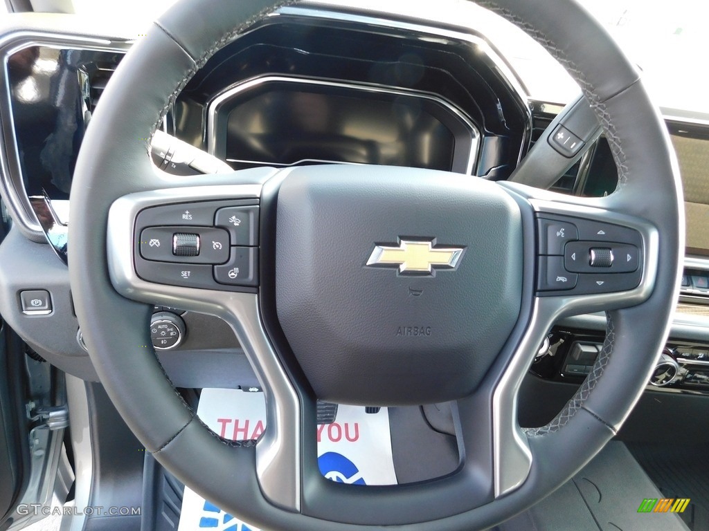 2024 Chevrolet Silverado 2500HD LT Crew Cab 4x4 Jet Black Steering Wheel Photo #146710990