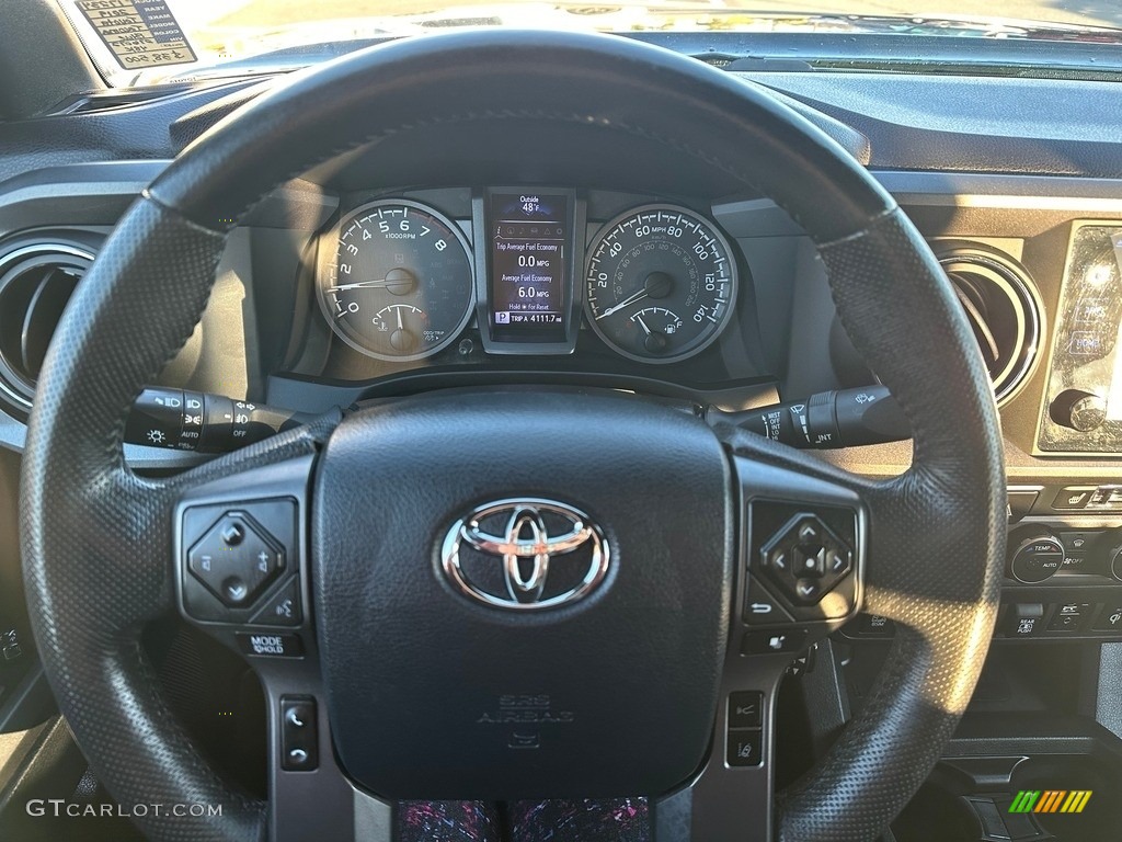 2019 Tacoma TRD Off-Road Double Cab 4x4 - Midnight Black Metallic / Black photo #8