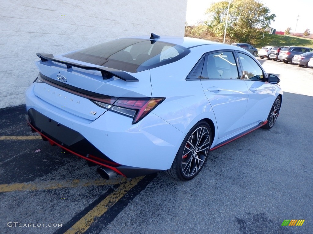 Performance Blue 2023 Hyundai Elantra N Standard Elantra N Model Exterior Photo #146711281