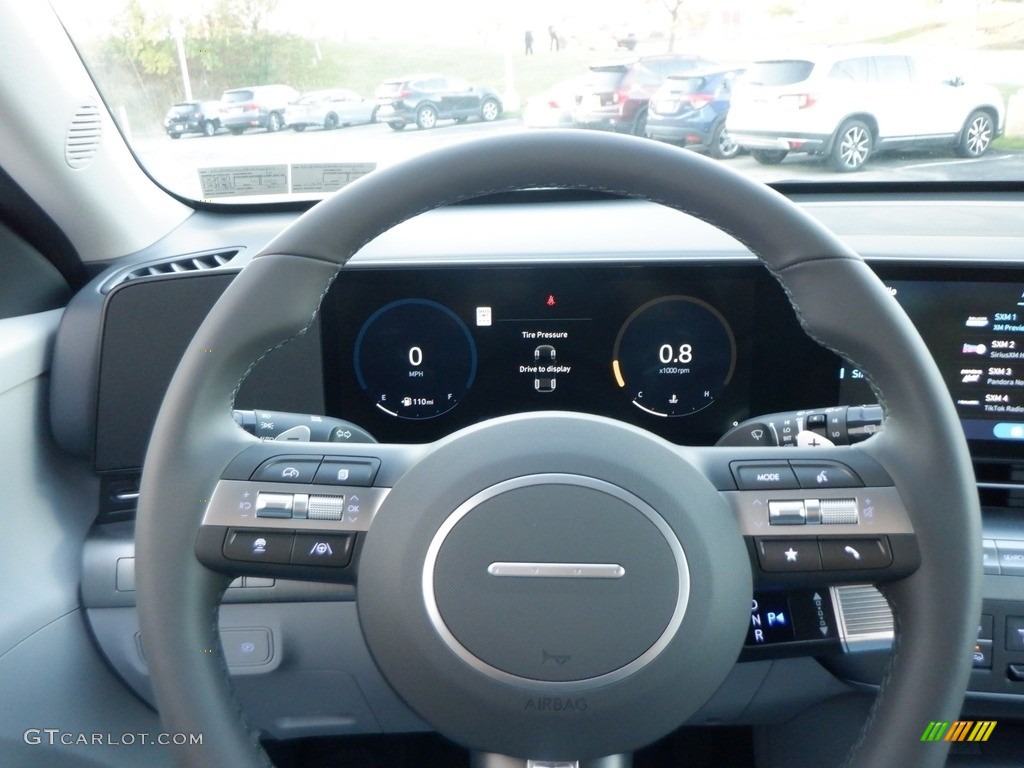 2024 Hyundai Kona SEL AWD Gray Steering Wheel Photo #146711509