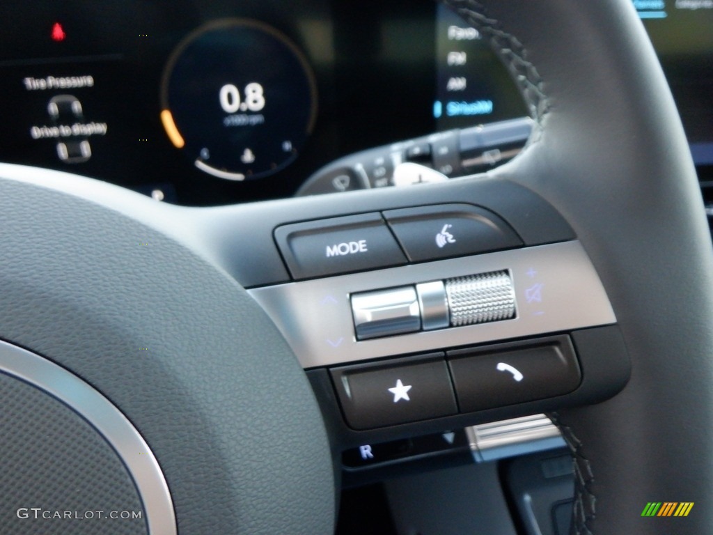 2024 Hyundai Kona SEL AWD Gray Steering Wheel Photo #146711554