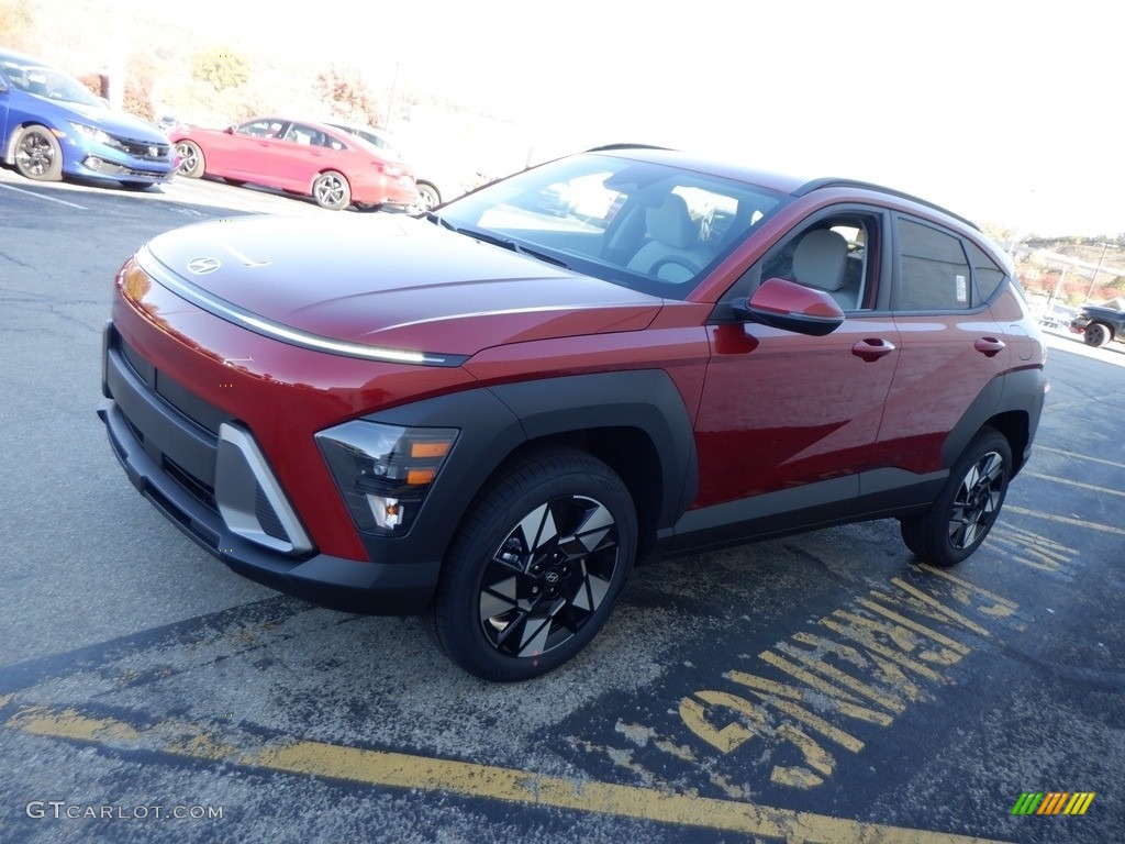 2024 Kona SEL AWD - Ultimate Red Metallic / Gray photo #4