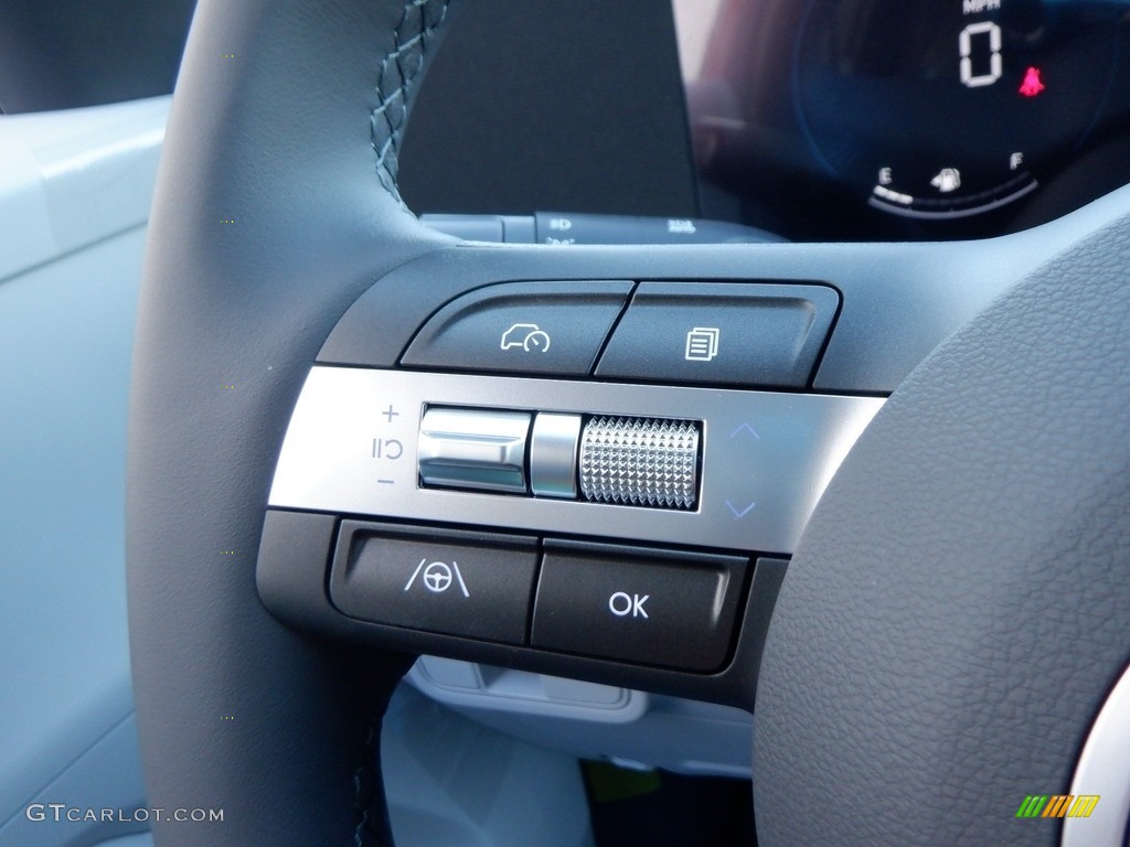 2024 Hyundai Kona SEL AWD Gray Steering Wheel Photo #146712136