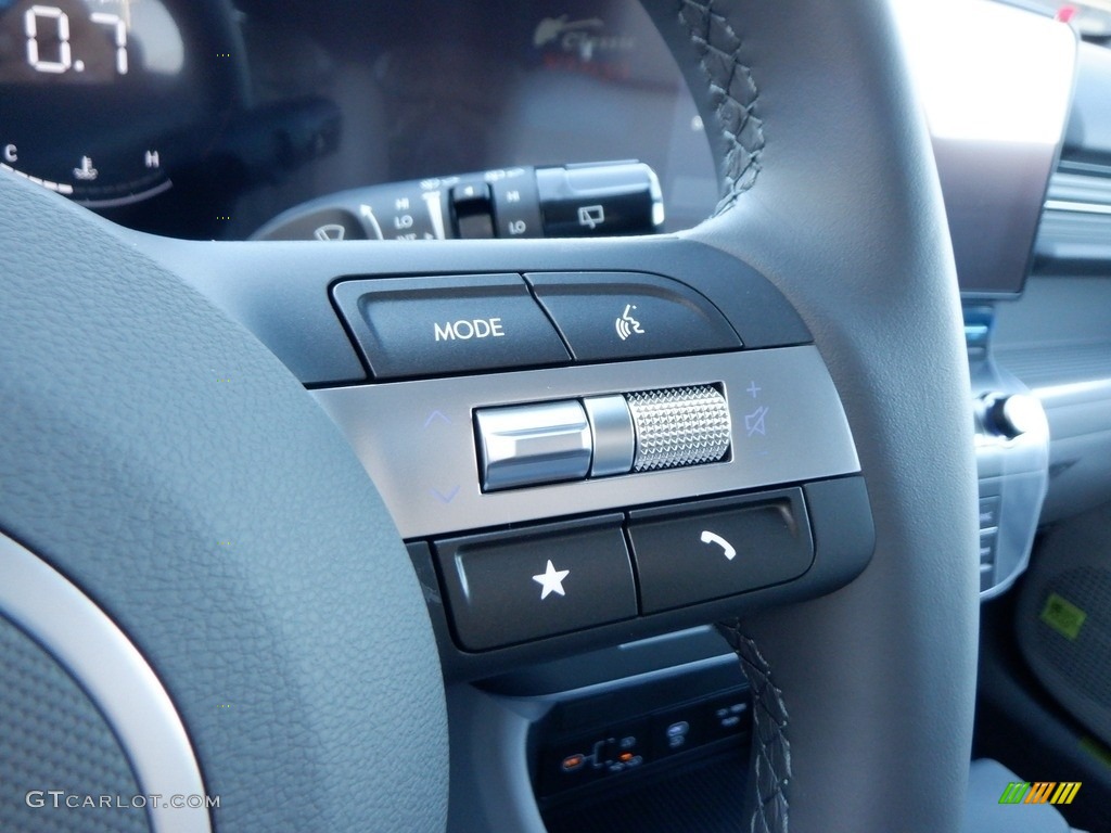 2024 Hyundai Kona SEL AWD Gray Steering Wheel Photo #146712160