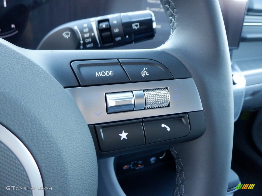 2024 Hyundai Kona SEL AWD Gray Steering Wheel Photo #146712769
