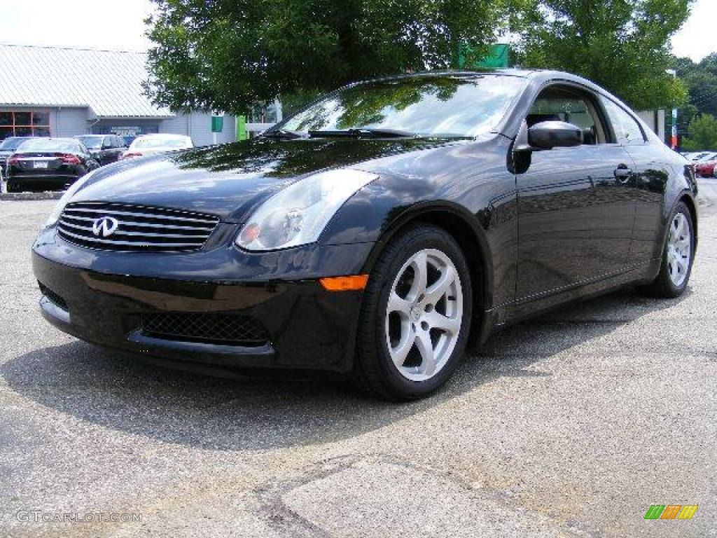 2003 G 35 Coupe - Black Obsidian / Graphite photo #1