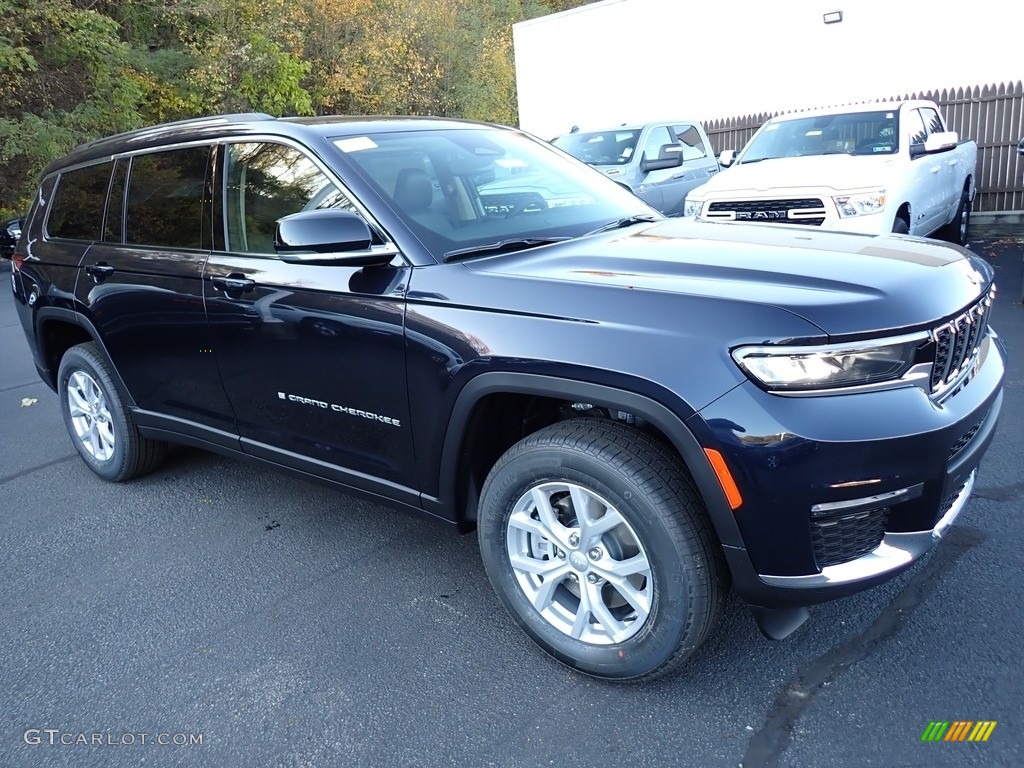 2024 Grand Cherokee L Limited 4x4 - Midnight Sky / Global Black photo #8