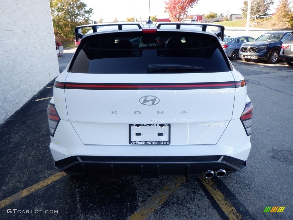 Atlas White 2024 Hyundai Kona N Line AWD Exterior Photo #146713096