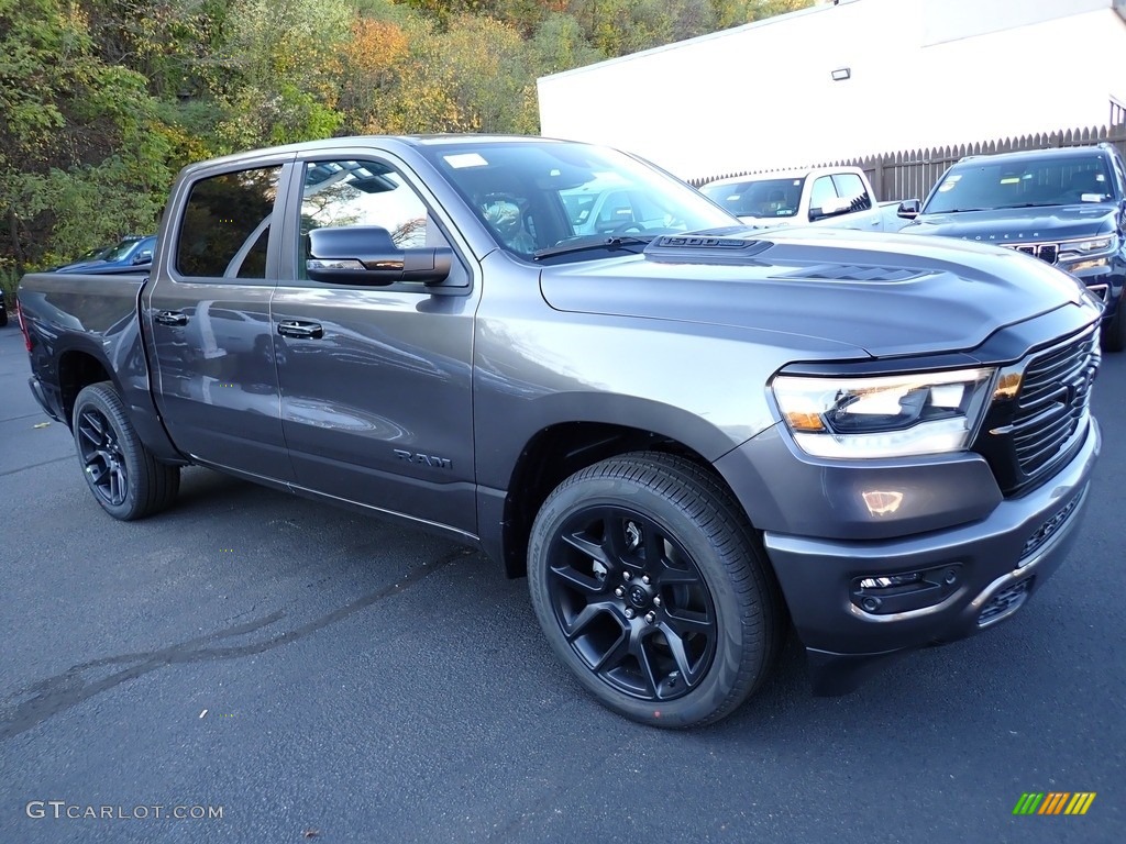 Granite Crystal Metallic 2024 Ram 1500 Laramie Night Edition Crew Cab 4x4 Exterior Photo #146713465