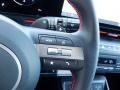 Black 2024 Hyundai Kona N Line AWD Steering Wheel