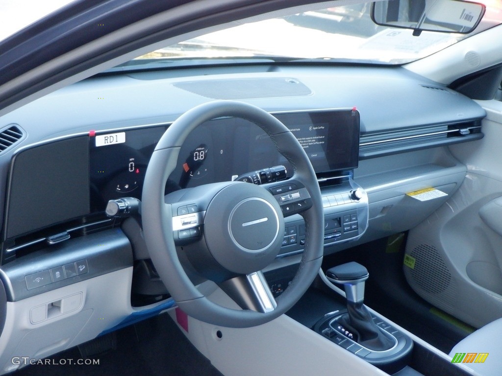 2024 Hyundai Kona SEL AWD Gray Dashboard Photo #146714443