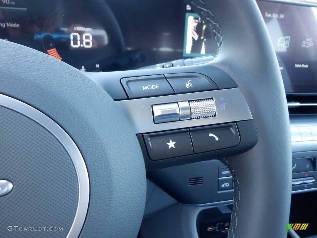 2024 Hyundai Kona SEL AWD Gray Steering Wheel Photo #146714668