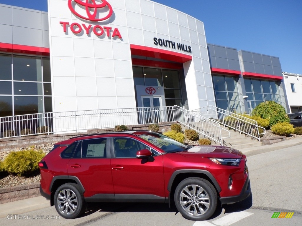 2023 RAV4 XLE Premium AWD - Ruby Flare Pearl / Black photo #2