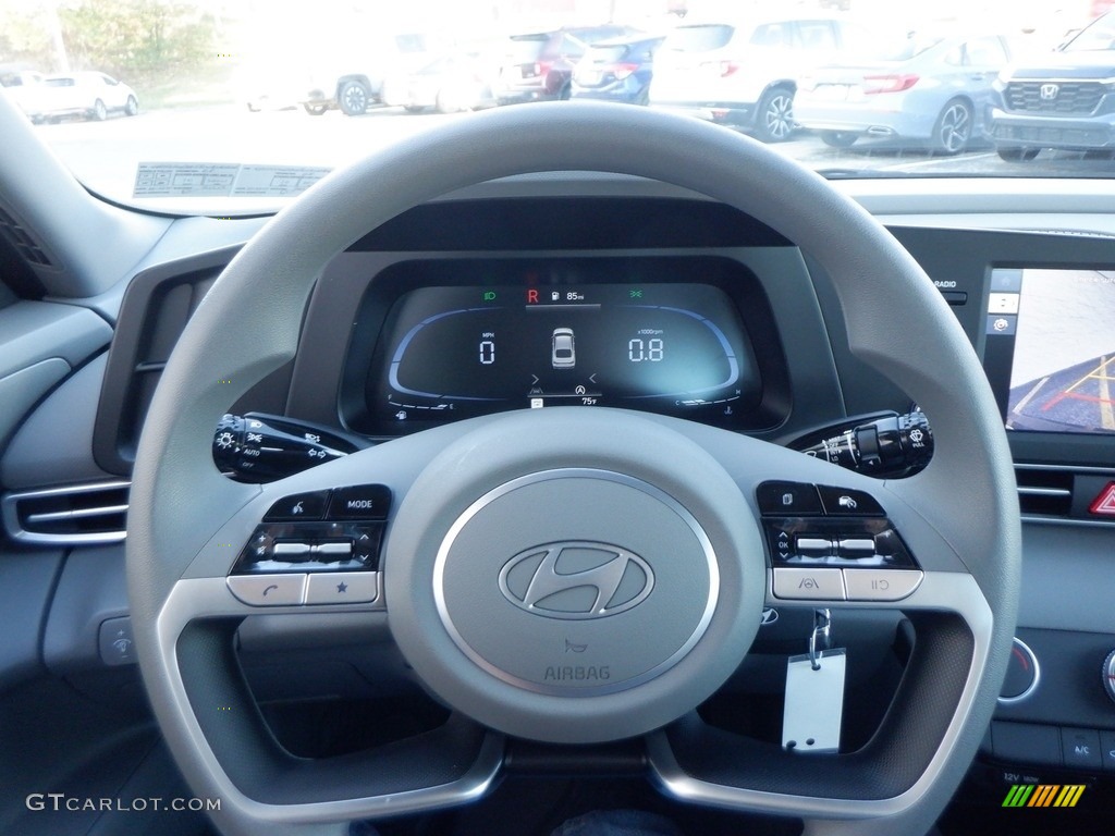 2024 Hyundai Elantra SE Gray Steering Wheel Photo #146715457