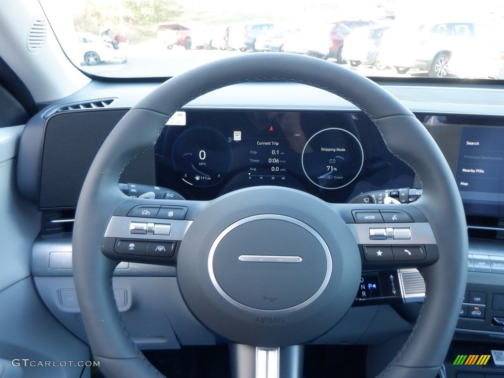 2024 Hyundai Kona Limited AWD Gray Steering Wheel Photo #146715613