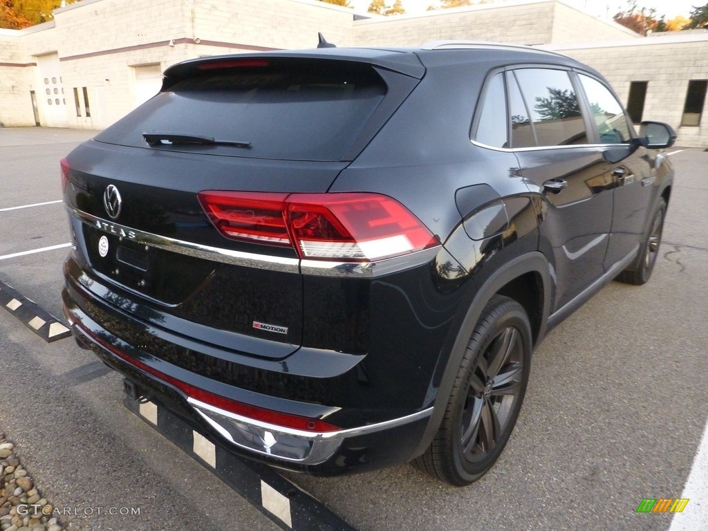 Deep Black Pearl 2021 Volkswagen Atlas Cross Sport SE Technology R-Line 4Motion Exterior Photo #146715619