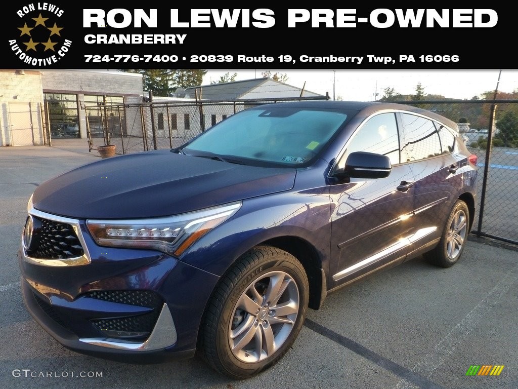 2021 RDX Advance AWD - Fathom Blue Pearl / Ebony photo #1