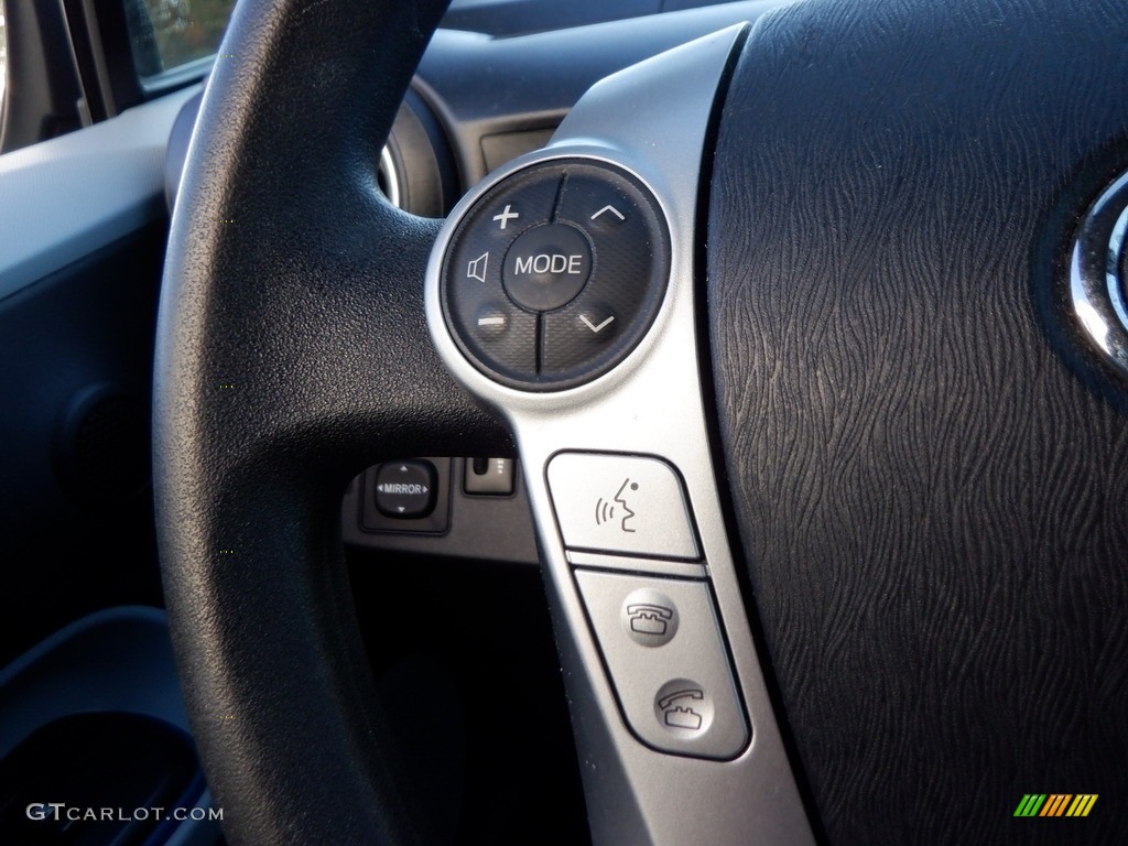 2013 Prius c Hybrid Three - Summer Rain Metallic / Light Blue Gray/Black photo #24