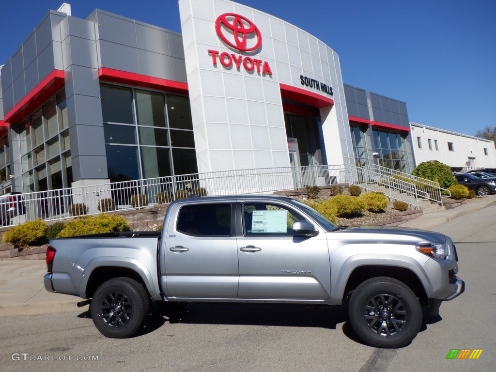 Celestial Silver Metallic 2023 Toyota Tacoma SR5 Double Cab 4x4 Exterior Photo #146716324