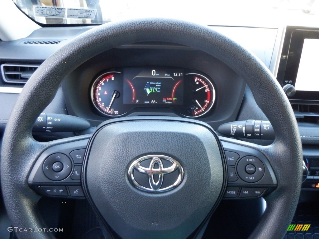 2023 Toyota RAV4 XLE AWD Black Steering Wheel Photo #146716474