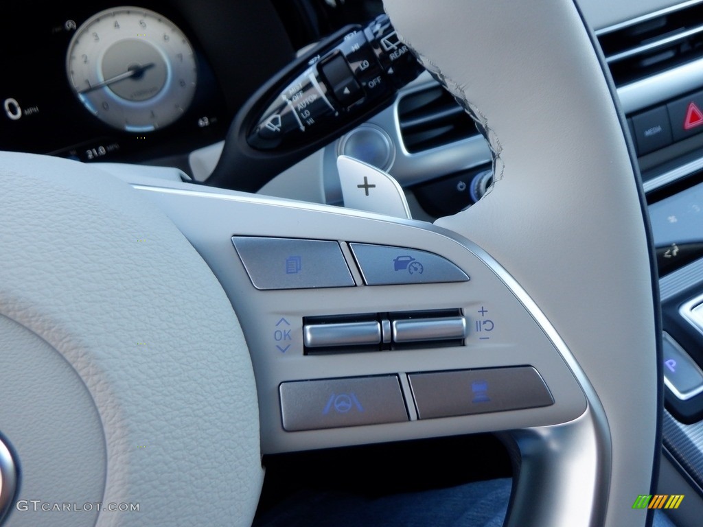 2024 Hyundai Palisade Calligraphy AWD Navy/Beige Steering Wheel Photo #146716510
