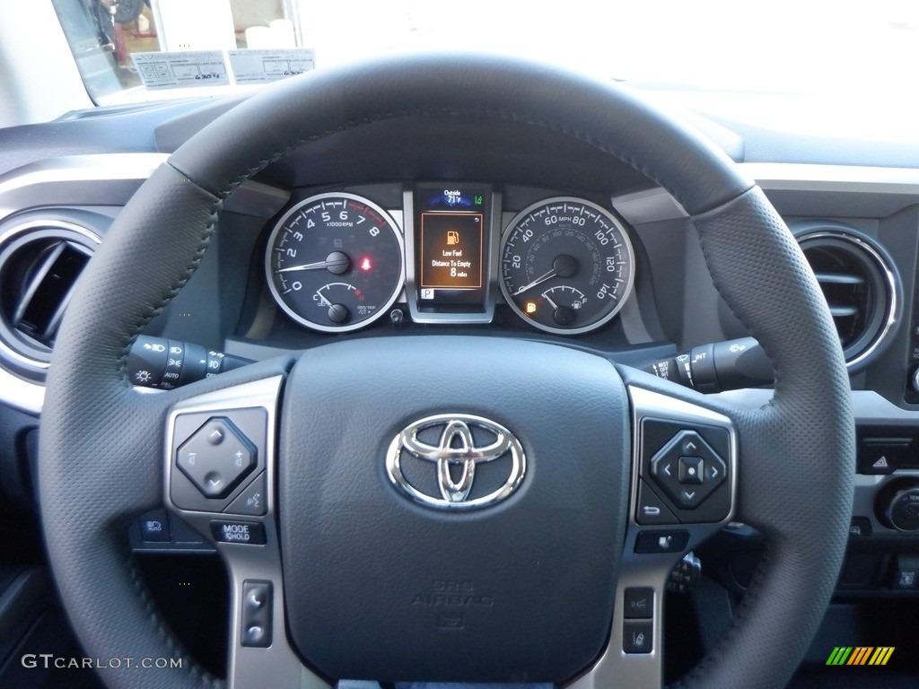 2023 Toyota Tacoma SR5 Double Cab 4x4 Cement Steering Wheel Photo #146716543