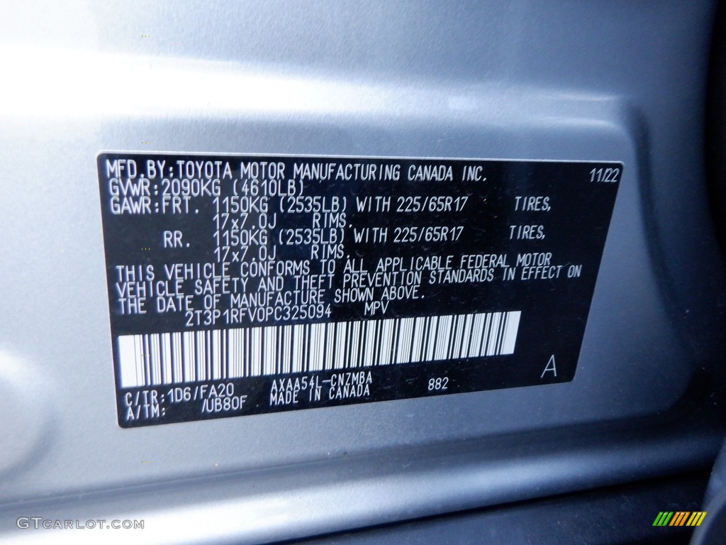 2023 RAV4 XLE AWD - Silver Sky Metallic / Black photo #34
