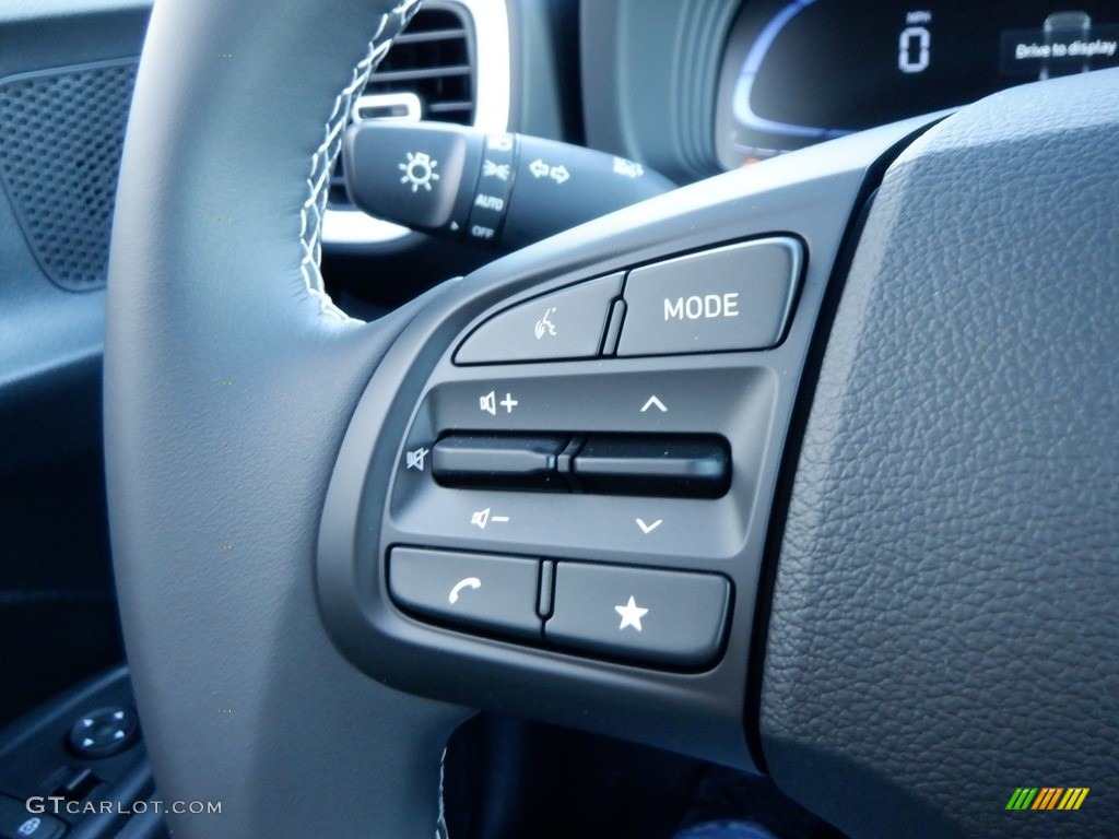2024 Hyundai Venue Limited Black Steering Wheel Photo #146716846