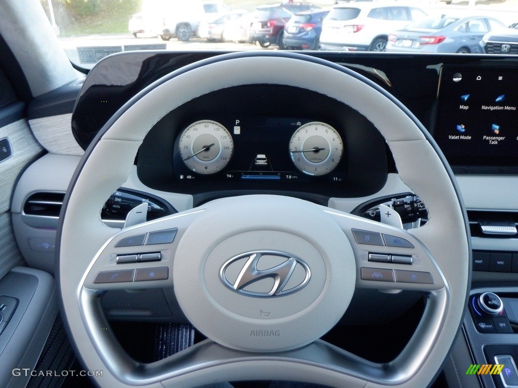 2024 Hyundai Palisade Calligraphy AWD Navy/Beige Steering Wheel Photo #146716996