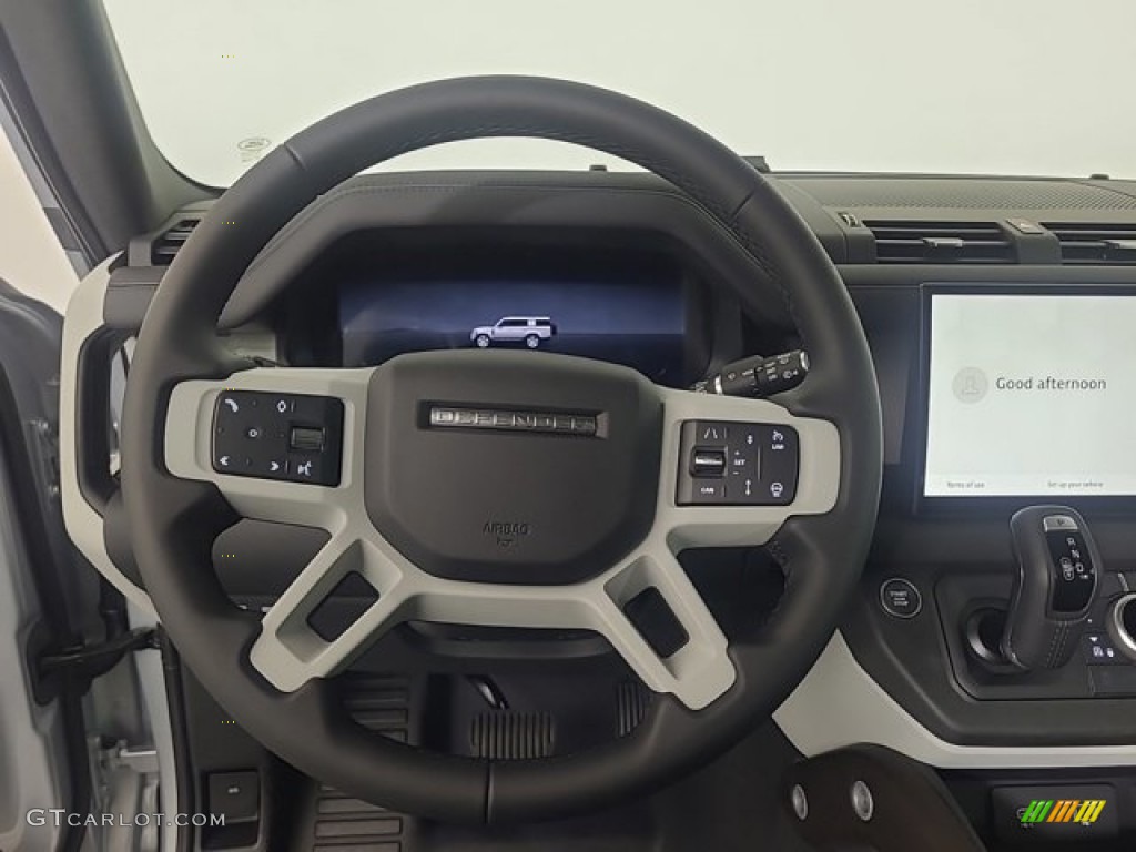 2024 Land Rover Defender 130 S Ebony Steering Wheel Photo #146717641