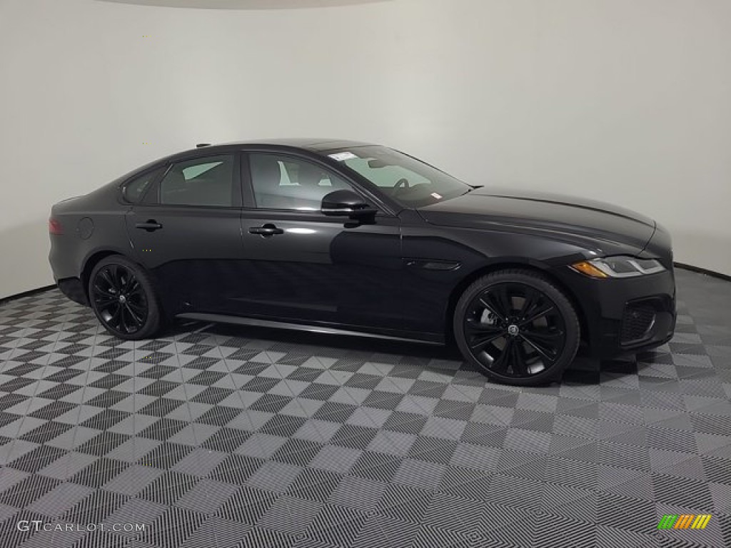 Santorini Black Metallic 2024 Jaguar XF P250 R-Dynamic SE Exterior Photo #146718226