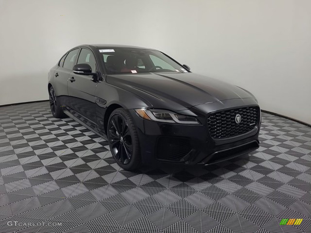 Santorini Black Metallic 2024 Jaguar XF P250 R-Dynamic SE Exterior Photo #146718241
