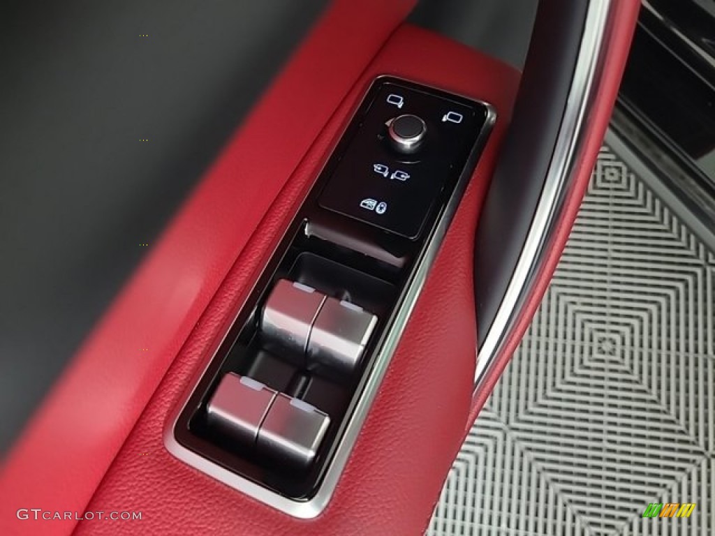 2024 Jaguar XF P250 R-Dynamic SE Mars Red/Ebony Door Panel Photo #146718277