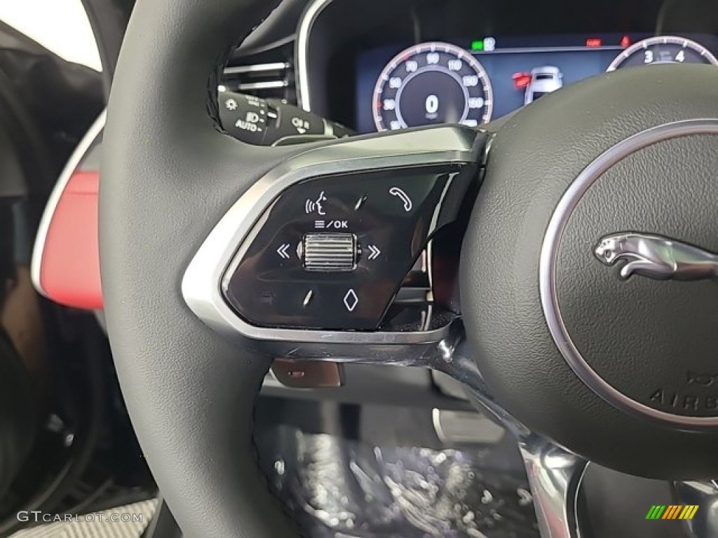 2024 Jaguar XF P250 R-Dynamic SE Mars Red/Ebony Steering Wheel Photo #146718337