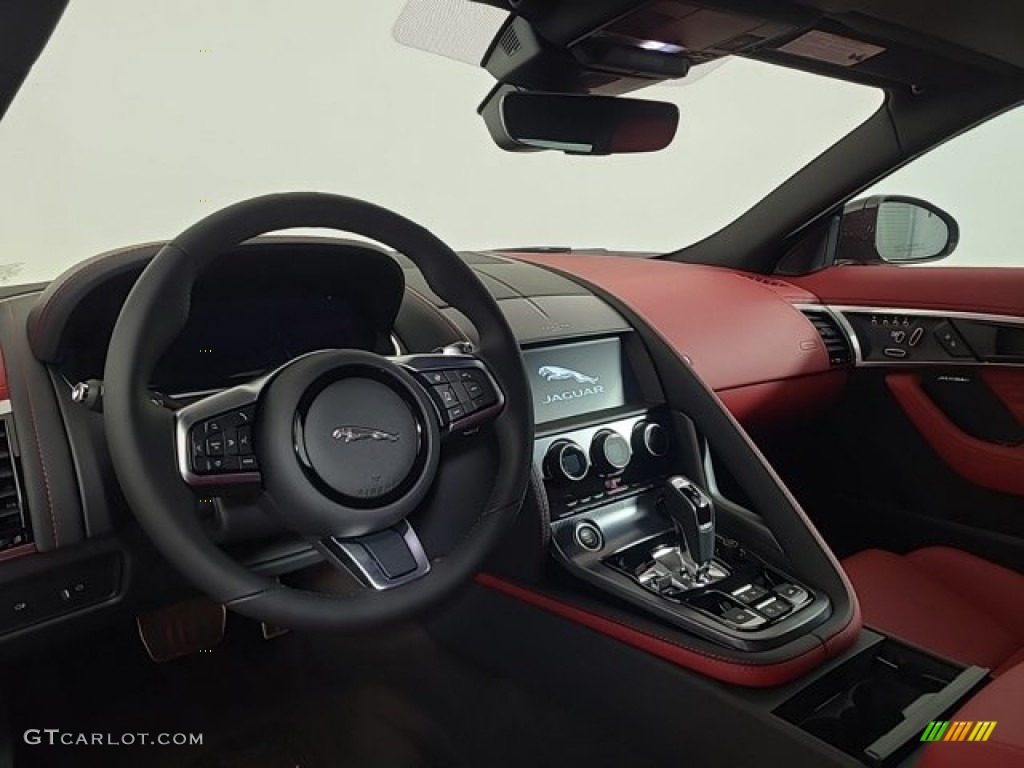 2024 Jaguar F-TYPE 450 R-Dynamic Convertible Mars Red w/Flame Red Stitching Dashboard Photo #146718907