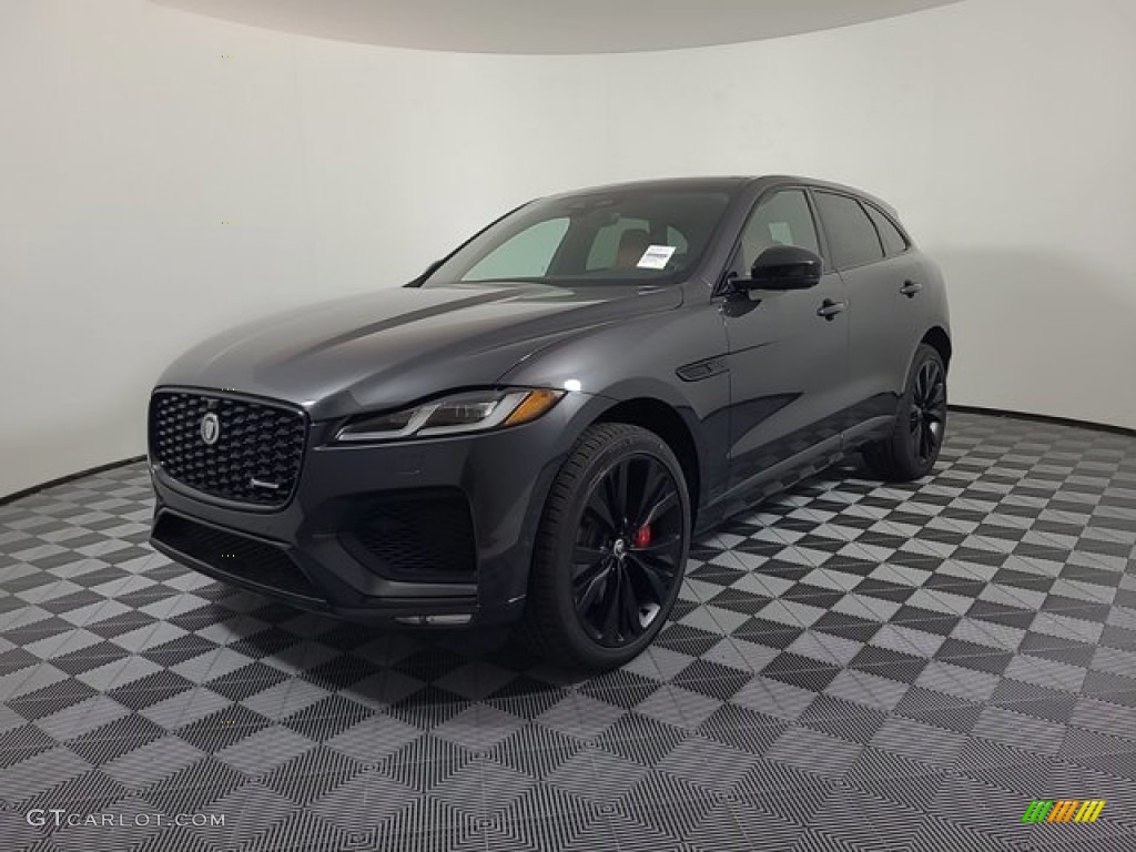 2024 F-PACE P400 R-Dynamic S - Carpathian Gray Metallic / Siena Tan/Ebony photo #1