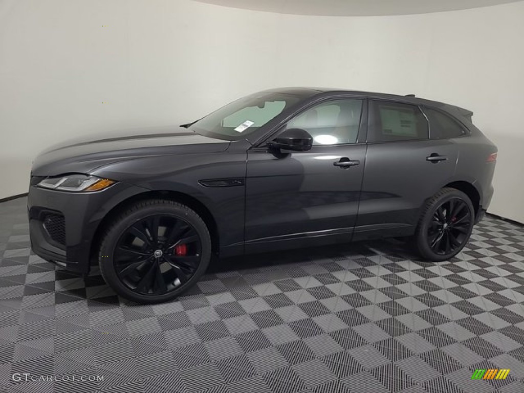 2024 F-PACE P400 R-Dynamic S - Carpathian Gray Metallic / Siena Tan/Ebony photo #6