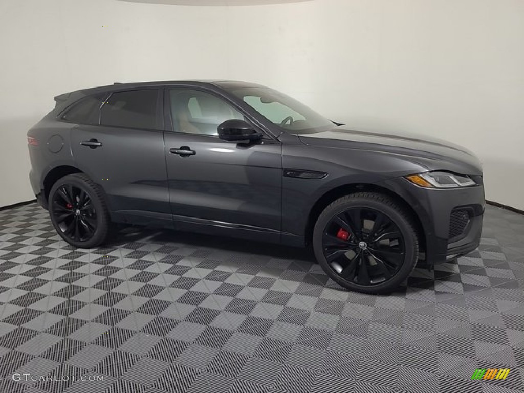 Carpathian Gray Metallic 2024 Jaguar F-PACE P400 R-Dynamic S Exterior Photo #146719384