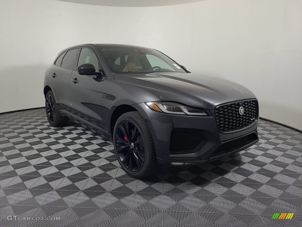 Carpathian Gray Metallic 2024 Jaguar F-PACE P400 R-Dynamic S Exterior Photo #146719396