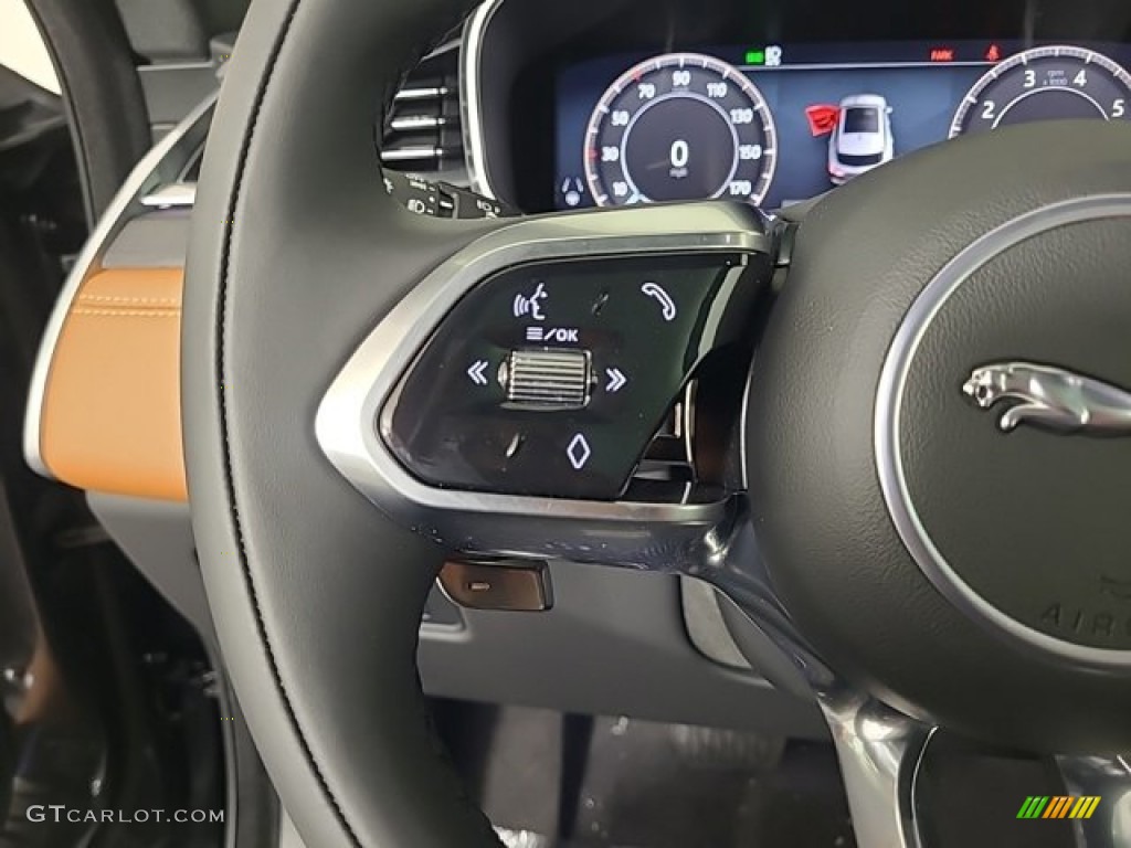 2024 Jaguar F-PACE P400 R-Dynamic S Siena Tan/Ebony Steering Wheel Photo #146719459
