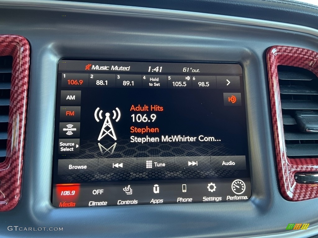 2021 Dodge Challenger R/T Scat Pack Widebody Audio System Photo #146719609