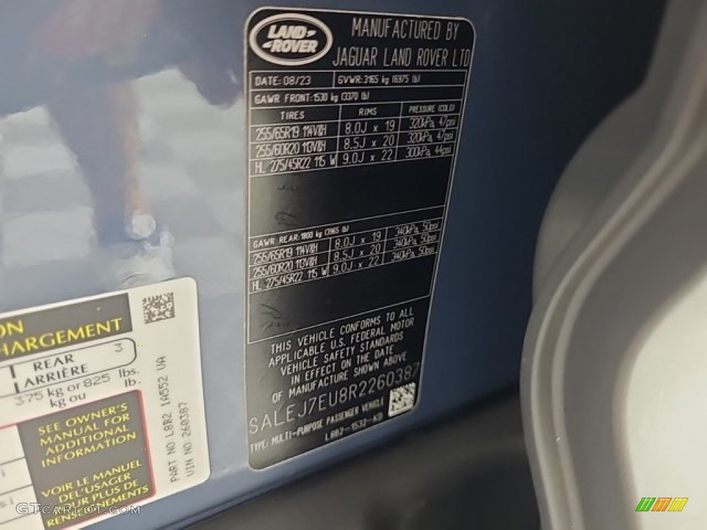2024 Defender 110 S - Tasman Blue Metallic / Acorn/Lunar photo #27