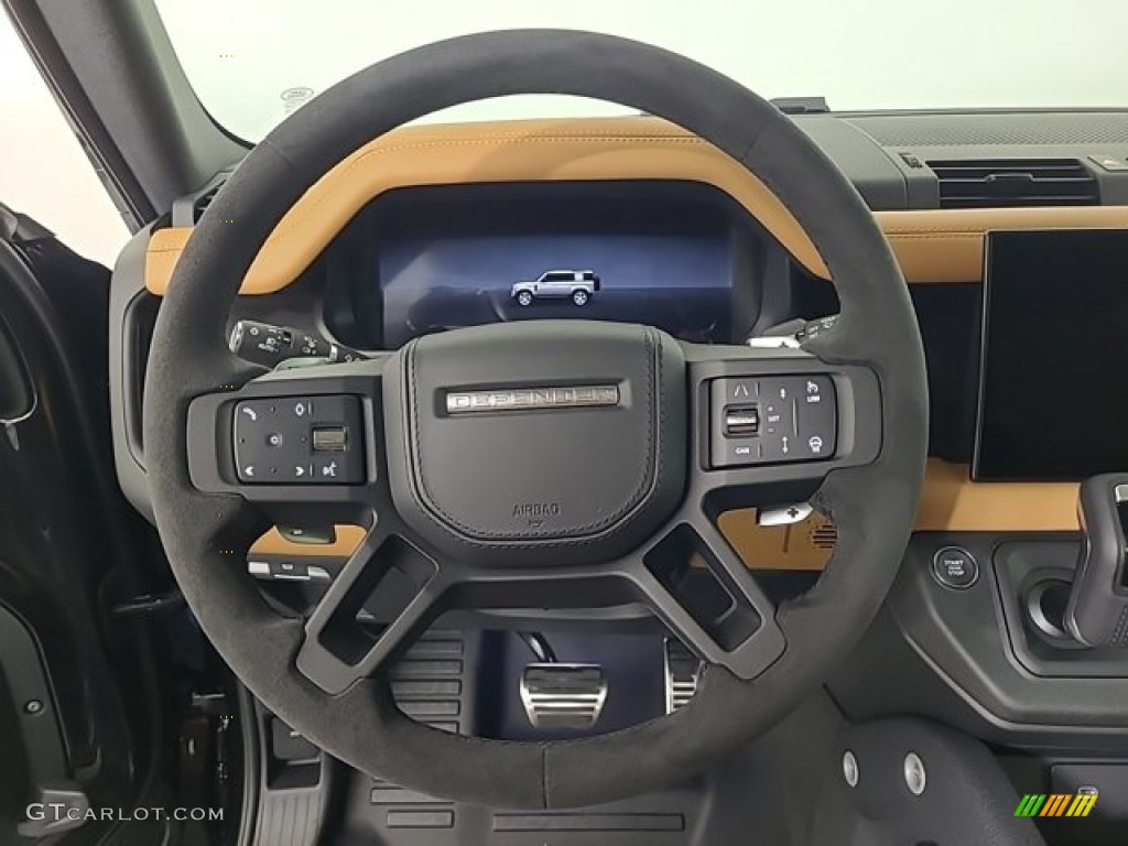 2024 Land Rover Defender 110 V8 Vintage Tan Steering Wheel Photo #146719906