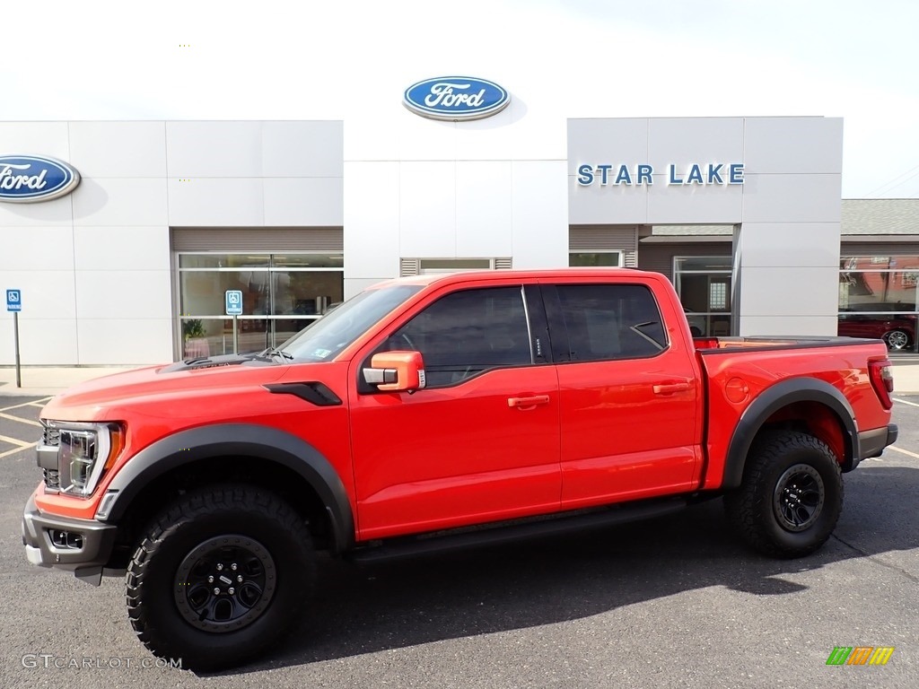 2023 F150 SVT Raptor SuperCrew 4x4 - Code Orange / Raptor Black photo #1