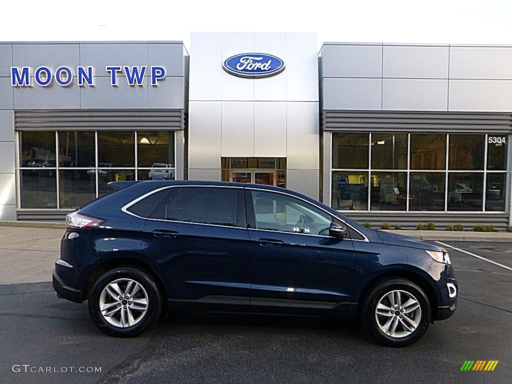 2017 Edge SEL AWD - Blue Jeans Metallic / Ebony photo #1