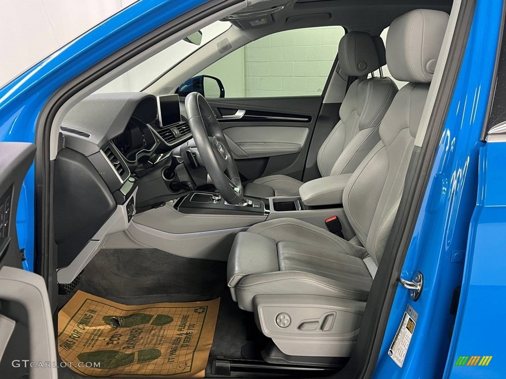 Rock Gray Interior 2020 Audi Q5 e Premium Plus quattro Hybrid Photo #146720436